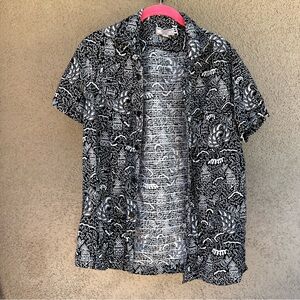 J.Crew Wallace & Barnes Men’s Button Down Short Sleeve Camp Shirt Small